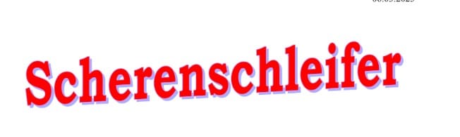 Scherenschleifer 26.4.2025