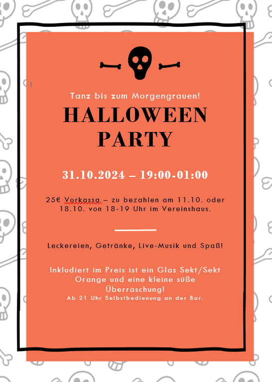 Einladung Halloween 31.10.2024